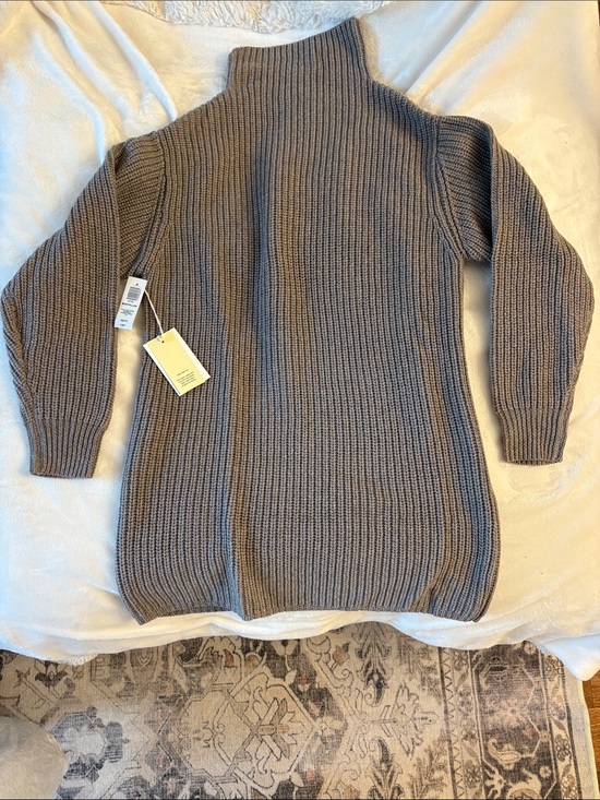 Wilfred Sweaters - NWT Aritzia Wilfred Montpellier Turtleneck Sweater Dress - Heather Dark Oatmeal